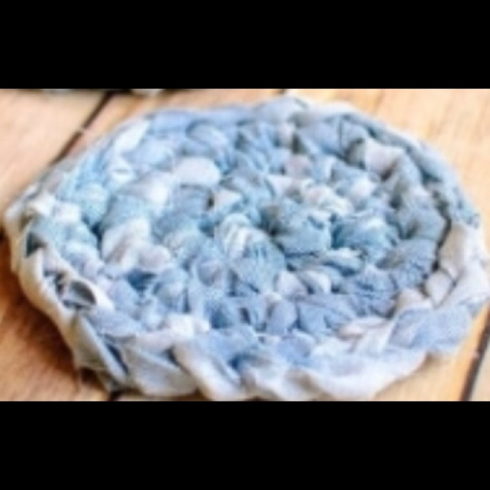 6 inch denim mug rug great for under heavy mugs